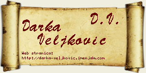 Darka Veljković vizit kartica